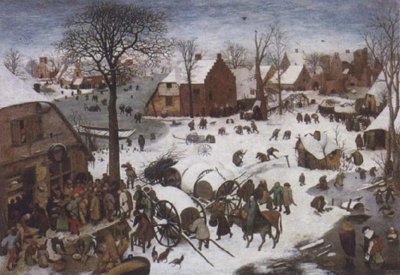 BRUEGHEL, Pieter the Younger The Numbering at Bethlehem Sweden oil painting art